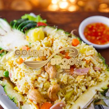 Golden Spoon - Pineapple Fries Rice - Thai Near Me - Manteca, California Golden Spoon - Pineapple Fries Rice - Thai Near Me - Manteca, California
