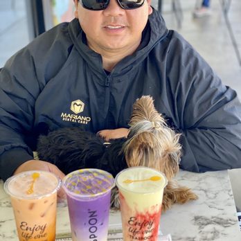 Teaspoon - Classic Thai Tea and Dirty Ube and Strawberry Colada - Bubble Tea Near Me - Fremont, California Teaspoon - Classic Thai Tea and Dirty Ube and Strawberry Colada - Bubble Tea Near Me - Fremont, California