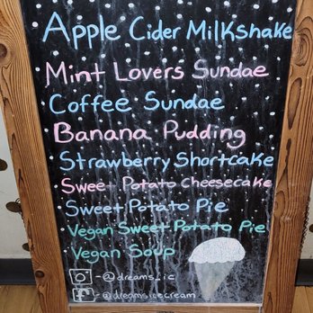 Dreams Ice Cream Factory At Glenside - Now serving menu - Ice Cream & Frozen Yogurt Near Me - Glenside, Pennsylvania Dreams Ice Cream Factory At Glenside - Now serving menu - Ice Cream & Frozen Yogurt Near Me - Glenside, Pennsylvania