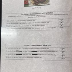 Pho 99 - Menu