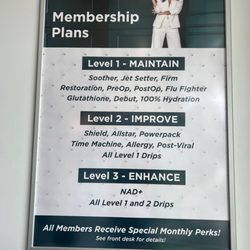 The DRIPBaR Cinco Ranch - Membership plans