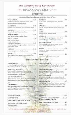 Menu photo 2 The Gathering Place Restaurant Grand Rapids, MI Menu photo 2 The Gathering Place Restaurant Grand Rapids, MI