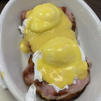 Port Washington Diner - Traditional Eggs Benedict - yummy! Usually available weekends till 3 o'clock - Diners Near Me - Port Washington, New York