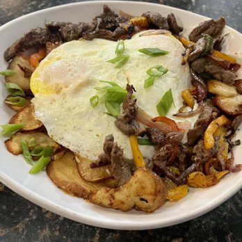 Texan Diner - Fajita Bowl with Egg - Breakfast & Brunch Near Me - Haslet, Texas Texan Diner - Fajita Bowl with Egg - Breakfast & Brunch Near Me - Haslet, Texas