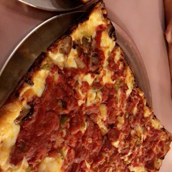Loui's Pizza - Cheese , Pepperoni , Mushrooms & Onions Pizza - Pizza Near Me - Hazel Park, Michigan