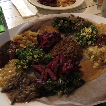 Bunna Cafe - Mixed platter. - Ethiopian Near Me - Brooklyn, New York Bunna Cafe - Mixed platter. - Ethiopian Near Me - Brooklyn, New York