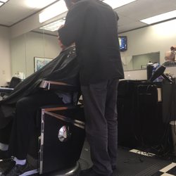 Bee Caves Barber Shop - Getting a haircut