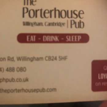 The Porterhouse Pub - Pubs Near Me - Willingham, CAM The Porterhouse Pub - Pubs Near Me - Willingham, CAM