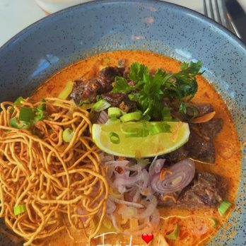 Pusadee's Garden - Beef cheeks and noodles with a coconut curry cream sauce! - Thai Near Me - Pittsburgh, Pennsylvania