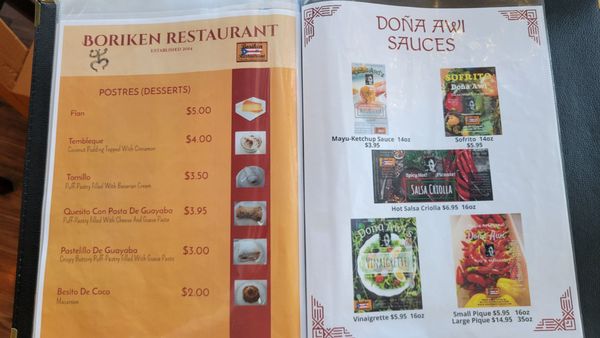 Menu photo 2 Boriken Restaurant Beaverton, OR