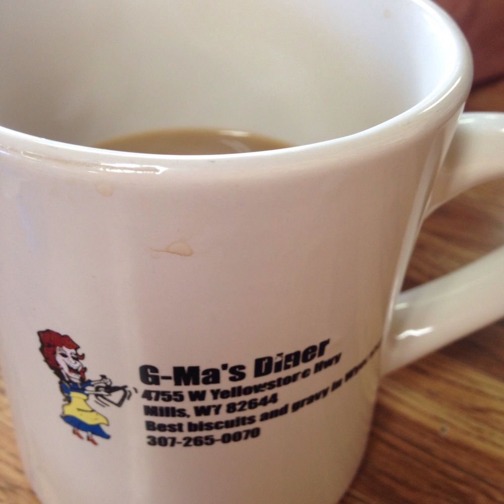 G-Ma's Diner - Coffee was TAAAAASTY! Kept our cup filled - New American Near Me - Mills, Wyoming G-Ma's Diner - Coffee was TAAAAASTY! Kept our cup filled - New American Near Me - Mills, Wyoming