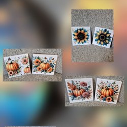 Nikki Lynn's - Ceramic coasters with a cork bottom and glossy finish.
