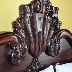 Stone Gables - Close-up of Headboard in Clary Room