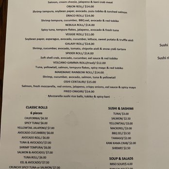 Yugen Sushi - Menu - Creperies Near Me - Bushwick, New York Yugen Sushi - Menu - Creperies Near Me - Bushwick, New York