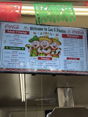 Menu photo 1 Los Cinco Puntos Los Angeles, CA Menu photo 1 Los Cinco Puntos Los Angeles, CA