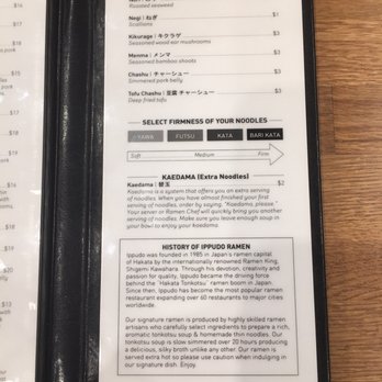 Ippudo Berkeley - Menu 10/17 - Ramen Near Me - Berkeley, California