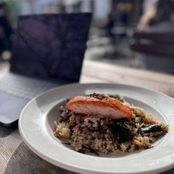 Tatte Bakery & Cafe | Clarendon - Salmon, veggies & rice. Possibly the best I've ever had!