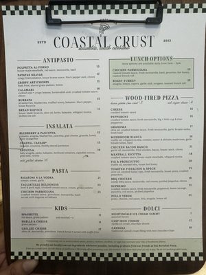 Menu photo 3 Coastal Crust Columbia, SC