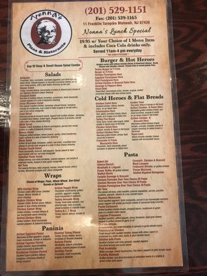 Menu photo 5 Nonna's Pizza & Restaurant Mahwah, NJ Menu photo 5 Nonna's Pizza & Restaurant Mahwah, NJ