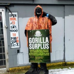 Gorilla Surplus - Look for the gorilla.