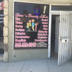 Salon front.
