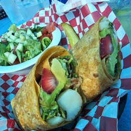 Blackened Scallop Wrap