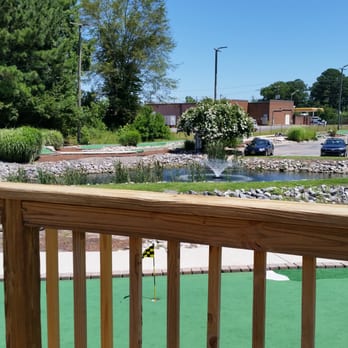 Lynnhaven Golf Park - new deck/water fountain in background - Golf Near Me - Virginia Beach, Virginia