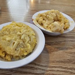 Hasbrown casserole and Mac n cheese Hasbrown casserole and Mac n cheese