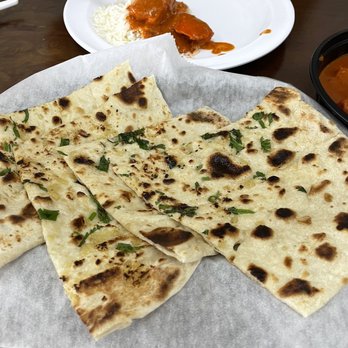 Indian-cafe - Garlic naan - Indian Near Me - Port SAINT lucie, Florida