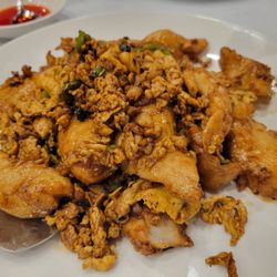 The Orient Restaurant - Country style fish fillet! It had egg and ground pork too.