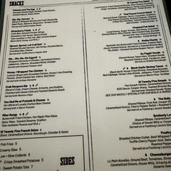 10 Twenty Five - Menu - New American Near Me - Cape Coral, Florida 10 Twenty Five - Menu - New American Near Me - Cape Coral, Florida