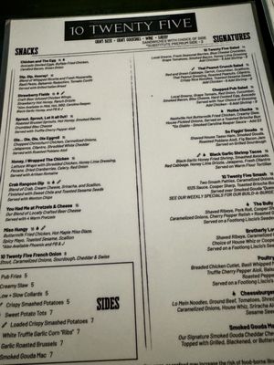Menu photo 2 10 Twenty Five Cape Coral, FL Menu photo 2 10 Twenty Five Cape Coral, FL
