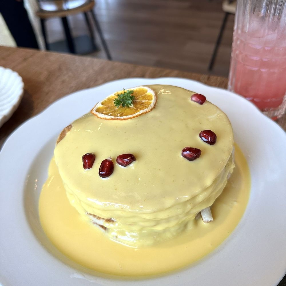 Darla Cafe  - Ricotta Yuzu pancakes - Asian Fusion Near Me - Saratoga, California