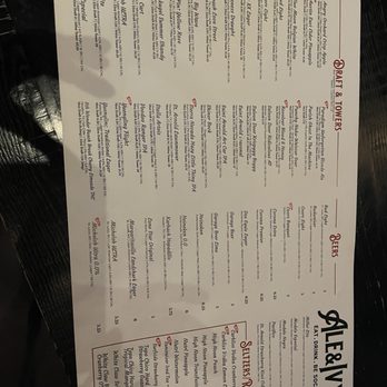Ale & Ivy - Menu - Sports Bars Near Me - Spring, Texas