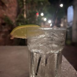 Vodka soda in the alley