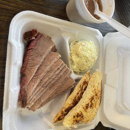 Brisket was good, but the star was the bread and potato salad