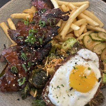 Pacific Catch - Korean BBQ over fries. - Seafood Near Me - Corte Madera, California Pacific Catch - Korean BBQ over fries. - Seafood Near Me - Corte Madera, California