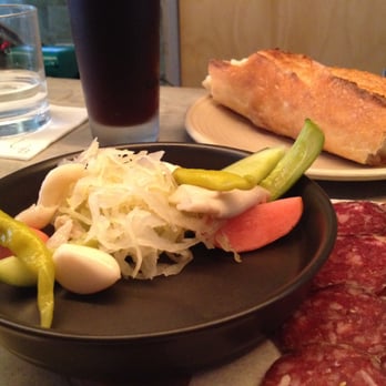 Gerard's Bar - Pickles accompanying salumi - Cocktail Bars Near Me - Fortitude Valley, QLD