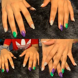 R & R Salon and Spa - Beetlejuice Theme Nails
