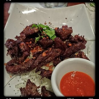 Monsoon Siam - The Sun-Dried beef appetizer is outstanding. Great crispy texture and intense Asian flavors. Highly recommended. - Thai Near Me - Madison, Wisconsin Monsoon Siam - The Sun-Dried beef appetizer is outstanding. Great crispy texture and intense Asian flavors. Highly recommended. - Thai Near Me - Madison, Wisconsin
