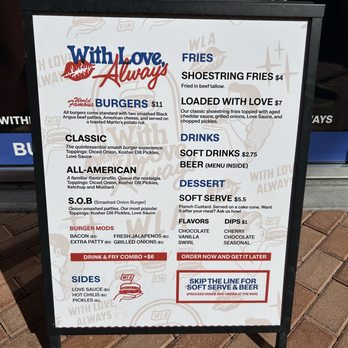 With Love Always - Menu - Burgers Near Me - Las Vegas, Nevada