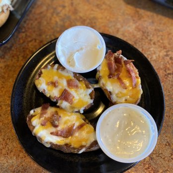 My Cafe - Loaded Potato Skins (3) - Breakfast & Brunch Near Me - Newark, California My Cafe - Loaded Potato Skins (3) - Breakfast & Brunch Near Me - Newark, California