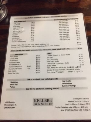 Menu photo 4 Keller's Iron Skillet & Catering Bloomington, IL Menu photo 4 Keller's Iron Skillet & Catering Bloomington, IL
