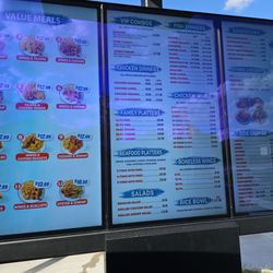 Mr Snappers - Drive thru menu board