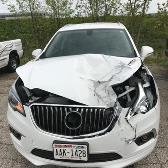 Mike Juneau's Brookfield Buick GMC - What my car looked like after the tire hit it. - Car Dealers Near Me - Brookfield, Wisconsin