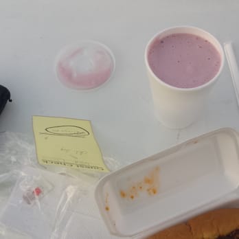 Beef N Buns N Paradise - Black raspberry shake is blatantly purple not black - American Near Me - Frederick, Maryland