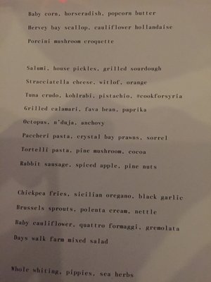 Menu photo 2 Osteria Ilaria Melbourne, VIC