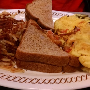 Waffle House - Alpharetta - Hubby's favorite, the super fluffy fiesta omelet. - Diners Near Me - Alpharetta, Georgia Waffle House - Alpharetta - Hubby's favorite, the super fluffy fiesta omelet. - Diners Near Me - Alpharetta, Georgia