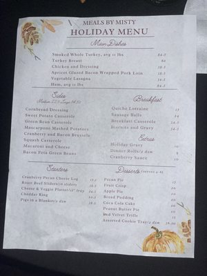 Menu photo 1 Meals by Misty Trussville, AL