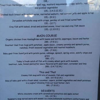 Spisekroken - Menu - Scandinavian Near Me - Bergen, 12